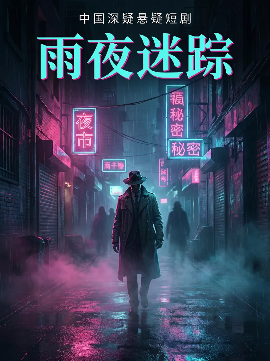 玉兰城 悬疑追踪短剧 - 雨夜迷踪海报